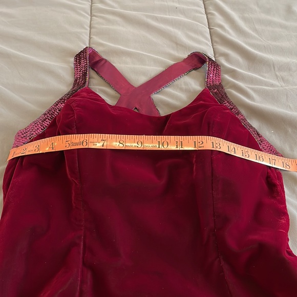 👗HP👗Vintage 90's De-Laru Maroon Velvet dress - Picture 10 of 11